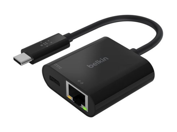Belkin - Adaptador de carga y Ethernet - USB-C-INC001btBK