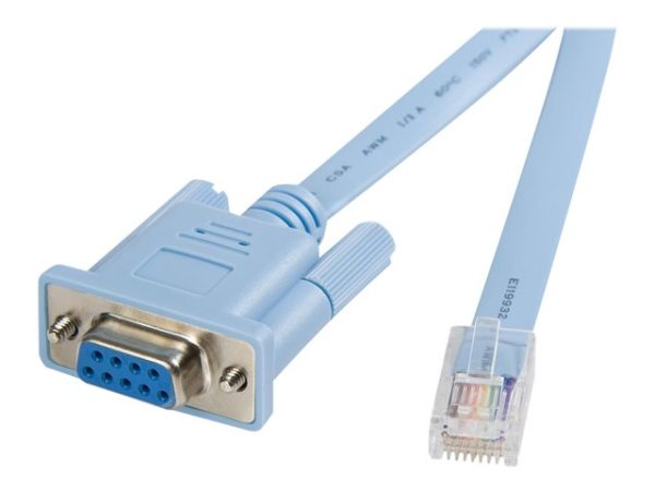 StarTech.com Cable 1,8m para Gestión de Router Enrutador Consola Cisco RJ45 a Serie Serial DB9-DB9CONCABL6