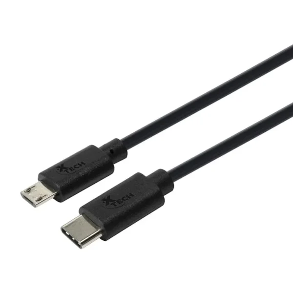 Xtech XTC-520 - Cable USB - 24 pin USB-C (M) reversible a Micro-USB tipo B (M)