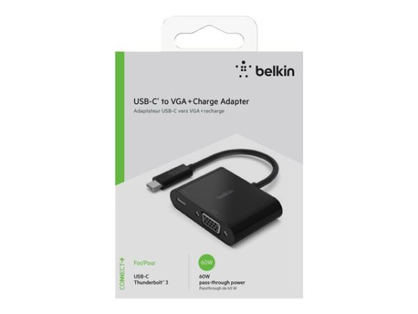 Belkin USB-C to VGA + Charge Adapter - AVC001btBK - Imagen 2