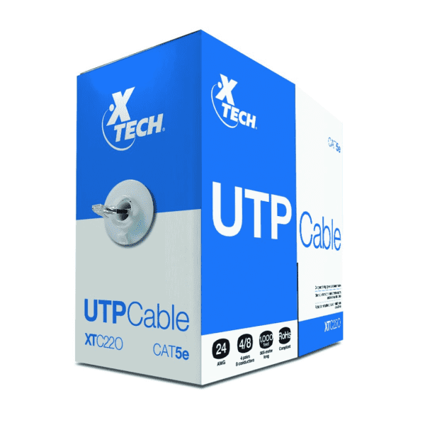 Cable Xtech - UTP - CAT 5e - gris